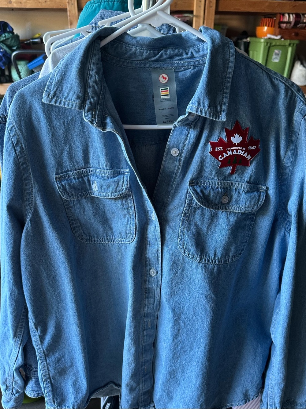 Hudson Bay Company Women’s Denim Olympics Canada Shirt